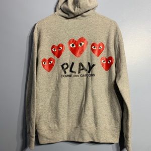 comme des garcons zip-up hoodie